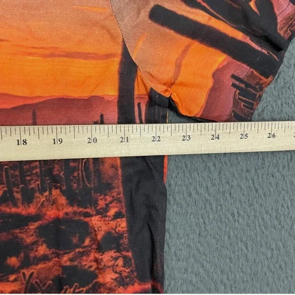 Pleasant Getaway Shirt Mens Medium Button Up All Over Print Cactus Desert - Picture 3 of 6